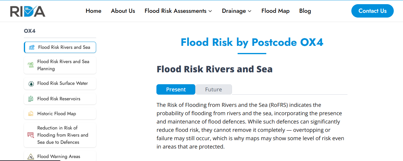 Flood Check Postcode in the UK